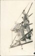 US Naval Sailors on Top of Ship Mast - Early 1900's Navy Real Photo RP Postcard