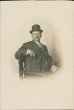 Man Dressed in Suit and Top Hat - Early 1900's Real Photo RP Postcard