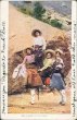 Group of Women, Kids on Mule, Loaded to the Neck Pre-1907 Postcard