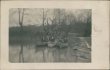 Men in 3 Canoes, Clarksburg, WV West Virginia - 1909 RP Poscard