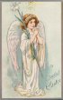 Angel, A Joyful Prayer - Early 1900's Easter TUCK Postcard