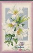 Flowers - Easter Early 1900's Embossed JOHN WINSCH Postcard