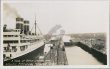 S.S. California Steamer, Gatun Locks, Panama Canal - Real Photo RP Postcard