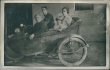 Family Inside 3 Wheel Car, Automobile - Early 1900's RP Photo Postcard