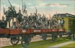 Belgian Army Soldiers, Cavalary of Belgium, Braine Le Comte Train WWI Postcard