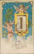 Angels Holding Number 1, New Year's Day 1905 Postcard