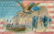 Reception of President George Washington, New York - Early Patriotic Postcard