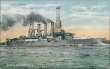 US Navy Battleship USS Georgia - Early 1900's Ship Postcard