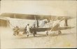 War Bi-Plane on Ground - Early 1900's Real Photo RP WWI Postcard