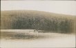 Women in Canoe, Lake 1908 Photo RP South L. & M. Falls, VT RPO Cancel Postcard