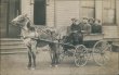 Family Riding Horse Drawn Wagon - Early 1900's Real Photo RP Postcard