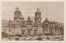 Plaza de la Constitucion, Mexico City, Mexico - Early 1900s Photo Card