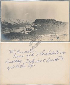 Mt. Bennett Mountain, Idaho ID - Early 1900s Photo RP Card