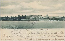 Saranac Inn, Upper Saranac Lake, Adirondacks, NY 1906 Postcard