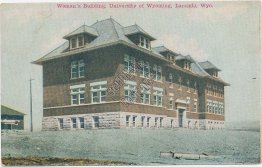 Woman's Building, University of Wyoming, Laramie, WY 1911 Postcard