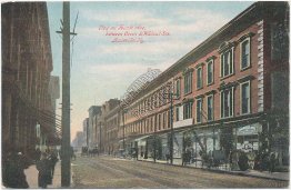 Fourth Ave., Green & Walnut St., Louisville, KY Kentucky 1908 Postcard