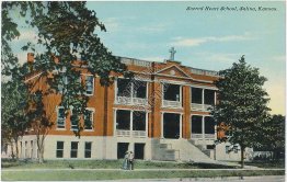 Sacred Heart School, Salina, Kansas KS - Early 1900's Postcard