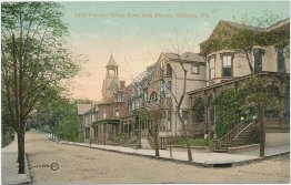 14th Ave., West from 12th St., Altoona, PA Pennsylvania - Early 1900's Postcard