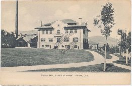 Straton Hall, School of Mines, Golden, CO Colorado Pre-1907 Postcard