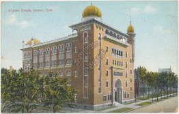 El Jebel Temple, Denver, CO Colorado 1909 Postcard