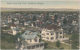 Bird's Eye View, City Park, Medford, OR Oregon - Early 1900's Postcard