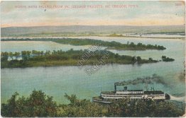 Horse Shoe Island, McGregor Heights, Mc Gregor, IA Iowa 1908 Postcard