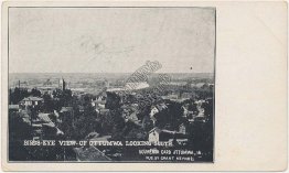 Bird's Eye View, Ottumwa, IA Iowa - Pre-1907 Postcard