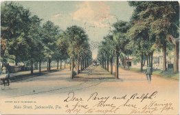 Main Street, Jacksonville, FL Florida 1905 ROTOGRAPH Postcard