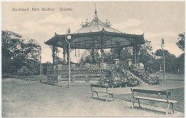 Band Stand, Eden Gardens, Calcutta, India - Early 1900's Indian Postcard