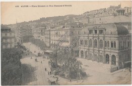 Place Bresson, Alger Algeria - Early 1900's Postcard