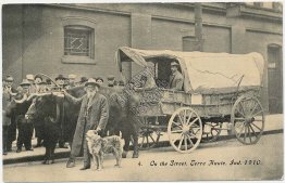 Ezra Meeker, Street, Terre Haute, IN Indiana - Early 1900's Postcard