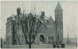 High School, Frankfort, IN Indiana - Early 1900's Postcard
