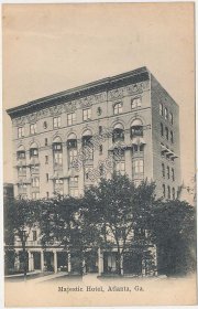 Majestic Hotel, Atlanta, GA Georgia Pre-1907 Postcard