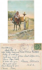 Indian Natives, Estado de Oaxaca, Mexico - Early 1900's Mexican Postcard