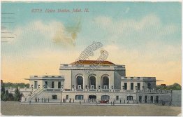 Union Station, Joliet, IL Illinois - Early 1900's Postcard