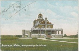 Merrymeeting Park Casino, Brunswick, ME Maine Pre-1907 Postcard