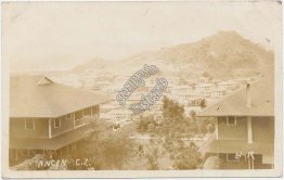 Bird's Eye View, Ancon, Panama, Canal Zone - Early 1900's Real Photo RP Postcard