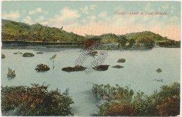 Canal Channel, Juan Grande, Charges River, Panama - Early 1900's Postcard