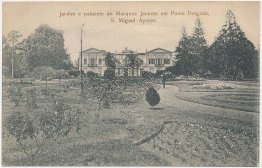 Garden, Palace, Marquez Jacome, Ponta Delgada, Sao Miguel, Azores Early Postcard