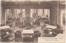First Class, C G Transatlantique, French Line Steamer Paris - Early Postcard