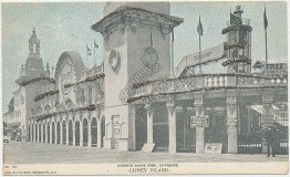 Steeple Chase Park Entrance, Coney Island, NY New York Pre-1907 Postcard