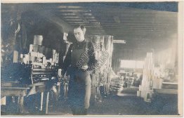 Blacksmith, Machine, Metal Shop - Early 1900's Real Photo RP Postcard