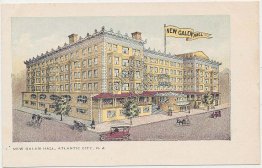 New Galen Hall, Atlantic City, NJ New Jersey Pre-1907 Postcard