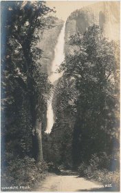 Yosemite Falls, Yosemite National Park, CA - Early 1900's RP Postcard