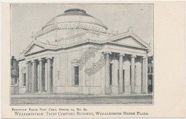 Williamsburgh Trust Co., Brooklyn, NY Pre-1907 Eagle Series Postcard