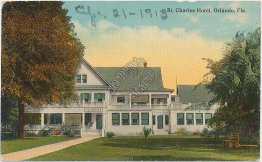 St. Charles Hotel, Orlando, FL Florida - Early 1900's Postcard