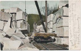 Loading Marble, Proctor, Vermont VT Pre-1907 Postcard