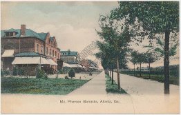 McPherson Barracks, Atlanta, GA Georgia Pre-1907 Hand Tinted Postcard
