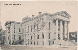 Court House, Belleville, IL Illinois - Early 1900's Postcard