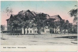 East High School, Minneapolis, MN Minnesota 1910 Postcard